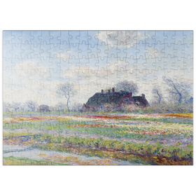 Darstellung des Puzzle-Motivs Claude Monet's Tulip Fields at Sassenheim (1886) – Puzzleteile: 200
