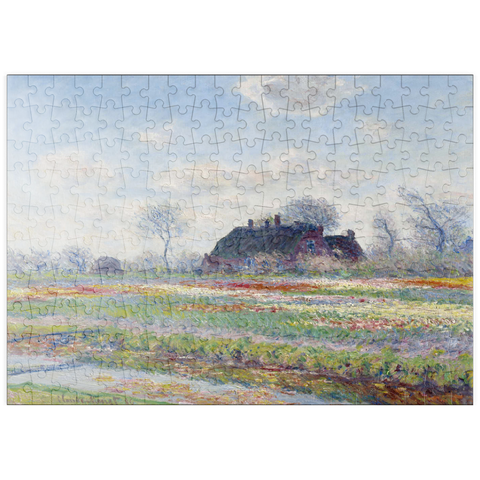 puzzleplate Claude Monet's Tulip Fields at Sassenheim (1886) 200 Puzzle