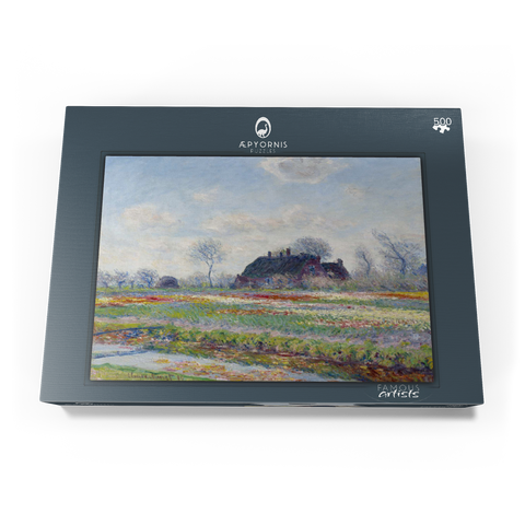 Claude Monet's Tulip Fields at Sassenheim (1886) 500 Puzzle Schachtel Ansicht3