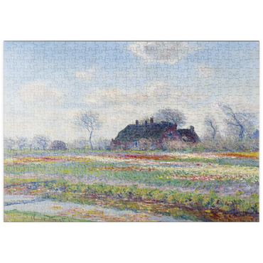 puzzleplate Claude Monet's Tulip Fields at Sassenheim (1886) 500 Puzzle