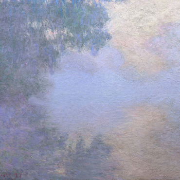 Morning on the Seine near Giverny (1897) by Claude Monet 1000 Puzzle 3D Modell
