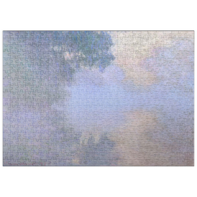 Darstellung des Puzzle Motivs Morning on the Seine near Giverny (1897) by Claude Monet - Puzzleteile: 500