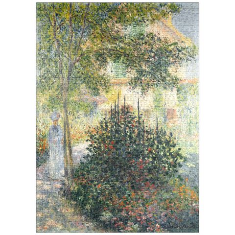 puzzleplate Camille Monet in the Garden at Argenteuil (1876) by Claude Monet 1000 Puzzle