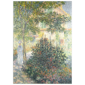 Darstellung des Puzzle-Motivs Camille Monet in the Garden at Argenteuil (1876) by Claude Monet – Puzzleteile: 500