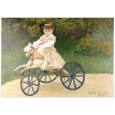 puzzleplate Jean Monet on His Hobby Horse (1872) by Claude Monet 1000 Puzzle
