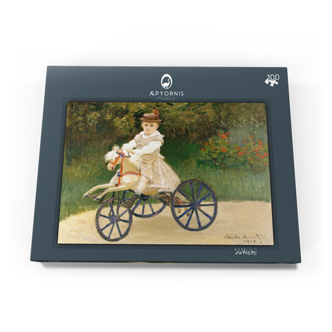 Jean Monet on His Hobby Horse (1872) by Claude Monet 100 Puzzle Schachtel Ansicht3