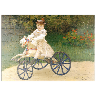 puzzleplate Jean Monet on His Hobby Horse (1872) by Claude Monet 100 Puzzle