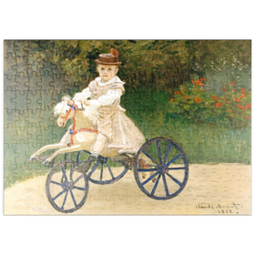 Darstellung des Puzzle Motivs Jean Monet on His Hobby Horse (1872) by Claude Monet - Puzzleteile: 200