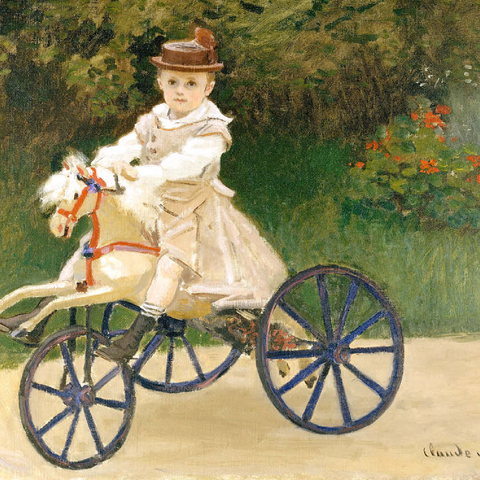 Jean Monet on His Hobby Horse (1872) by Claude Monet 500 Puzzle 3D Modell