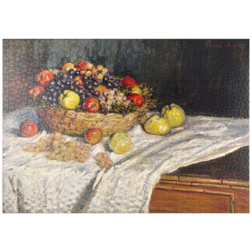 Darstellung des Puzzle-Motivs Apples and Grapes (1879-1880) by Claude Monet – Puzzleteile: 1000