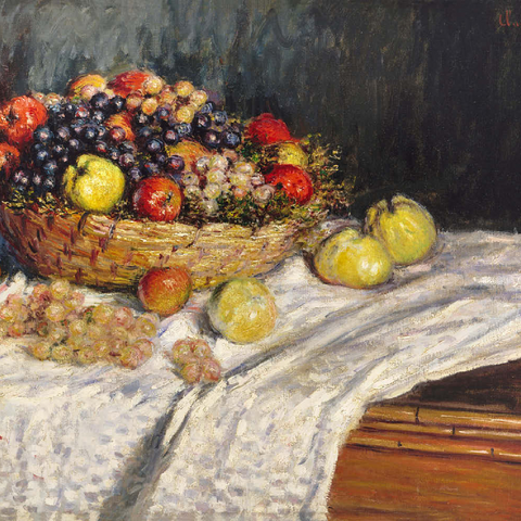 Apples and Grapes (1879–1880) by Claude Monet 100 Puzzle 3D Modell