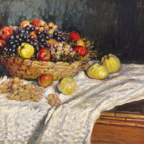 Apples and Grapes (1879–1880) by Claude Monet 500 Puzzle 3D Modell
