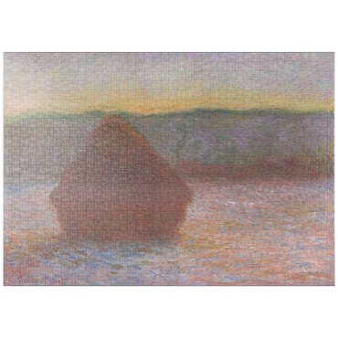 puzzleplate Haystacks, Thaw, Sunset (18901891) by Claude Monet 1000 Puzzle