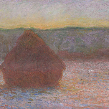 Haystacks, Thaw, Sunset (18901891) by Claude Monet 1000 Puzzle 3D Modell