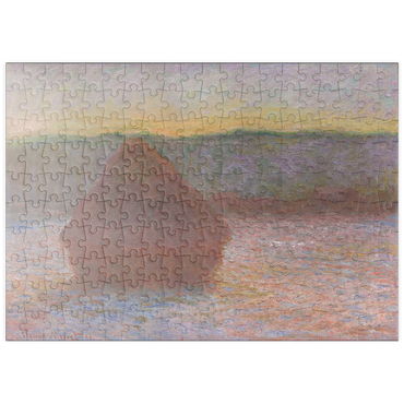 puzzleplate Haystacks, Thaw, Sunset (18901891) by Claude Monet 200 Puzzle