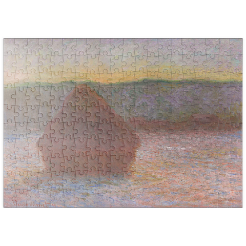 puzzleplate Haystacks, Thaw, Sunset (18901891) by Claude Monet 200 Puzzle