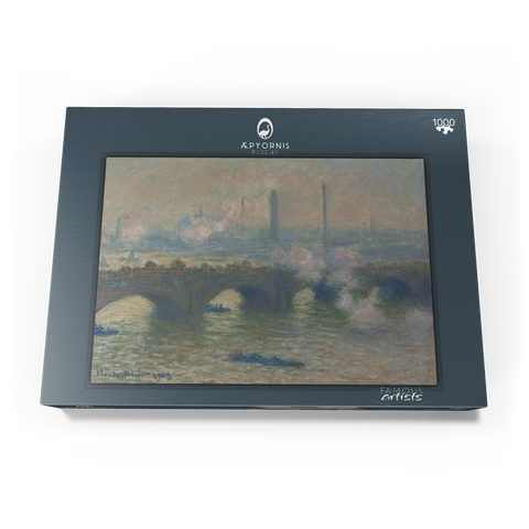Waterloo Bridge, Gray Day (1903) by Claude Monet 1000 Puzzle Schachtel Ansicht3