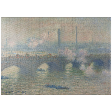 puzzleplate Waterloo Bridge, Gray Day (1903) by Claude Monet 1000 Puzzle