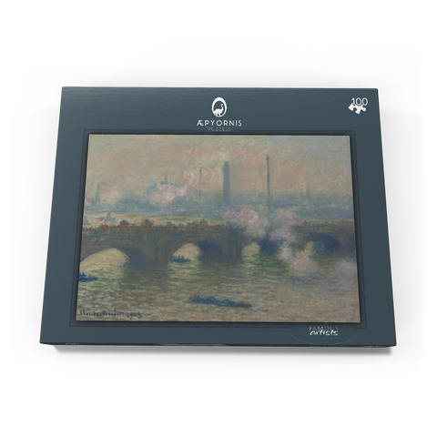 Waterloo Bridge, Gray Day (1903) by Claude Monet 100 Puzzle Schachtel Ansicht3