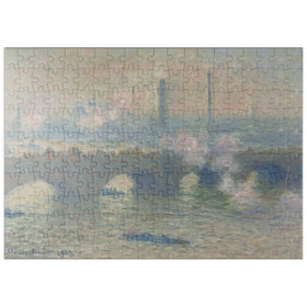 Darstellung des Puzzle-Motivs Waterloo Bridge, Gray Day (1903) by Claude Monet – Puzzleteile: 200