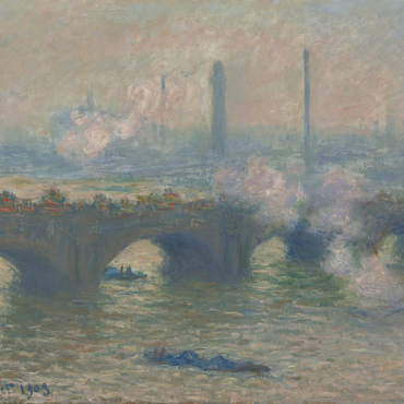 Waterloo Bridge, Gray Day (1903) by Claude Monet 200 Puzzle 3D Modell