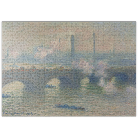 Darstellung des Puzzle-Motivs Waterloo Bridge, Gray Day (1903) by Claude Monet – Puzzleteile: 500