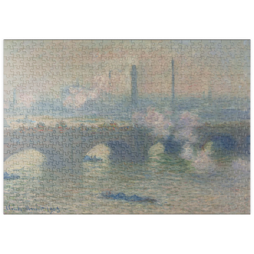 puzzleplate Waterloo Bridge, Gray Day (1903) by Claude Monet 500 Puzzle