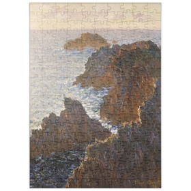 Darstellung des Puzzle Motivs Claude Monet's Rocks at Belle-Isle, Port-Domois (1886) - Puzzleteile: 200