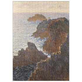 Darstellung des Puzzle-Motivs Claude Monet's Rocks at Belle-Isle, Port-Domois (1886) – Puzzleteile: 500