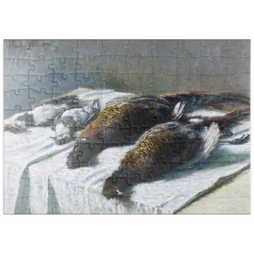 puzzleplate Claude Monet's Still Life with Pheasants and Plovers (1879) 100 Puzzle