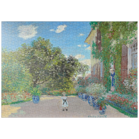 Darstellung des Puzzle Motivs The Artist's House at Argenteuil (1873) by Claude Monet - Puzzleteile: 1000