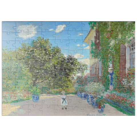 puzzleplate The Artist's House at Argenteuil (1873) by Claude Monet 100 Puzzle