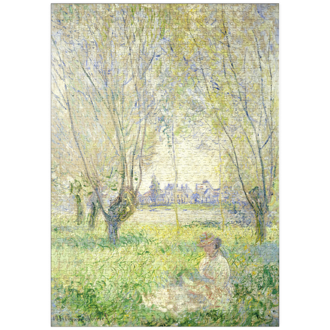 puzzleplate Woman Seated under the Willows (1880) by Claude Monet 1000 Puzzle