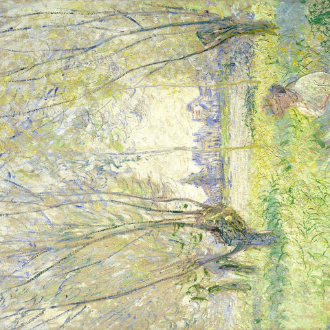Woman Seated under the Willows (1880) by Claude Monet 1000 Puzzle 3D Modell