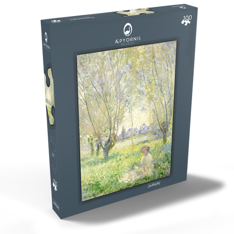 Woman Seated under the Willows (1880) by Claude Monet 100 Puzzle Schachtel Ansicht2