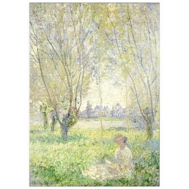 puzzleplate Woman Seated under the Willows (1880) by Claude Monet 100 Puzzle