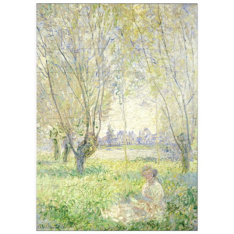 puzzleplate Woman Seated under the Willows (1880) by Claude Monet 100 Puzzle