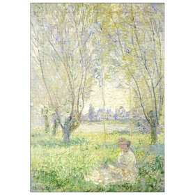 Darstellung des Puzzle-Motivs Woman Seated under the Willows (1880) by Claude Monet – Puzzleteile: 200