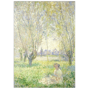 puzzleplate Woman Seated under the Willows (1880) by Claude Monet 500 Puzzle