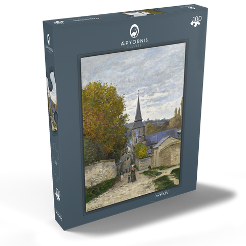 Claude Monet's Street in Sainte-Adresse (1867) 100 Puzzle Schachtel Ansicht2