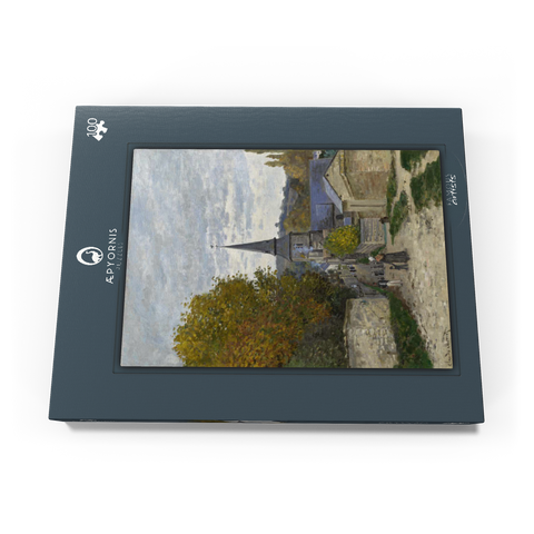 Claude Monet's Street in Sainte-Adresse (1867) 100 Puzzle Schachtel Ansicht3