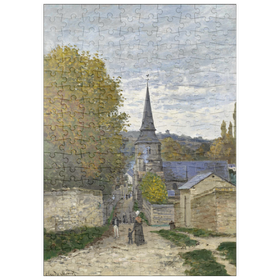 Darstellung des Puzzle-Motivs Claude Monet's Street in Sainte-Adresse (1867) – Puzzleteile: 200