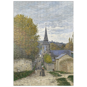 Darstellung des Puzzle-Motivs Claude Monet's Street in Sainte-Adresse (1867) – Puzzleteile: 500