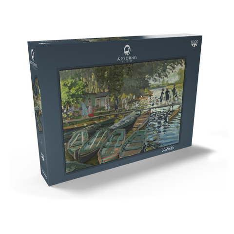 Claude Monet's Bathers at La Grenouillère (1896) 1000 Puzzle Schachtel Ansicht2