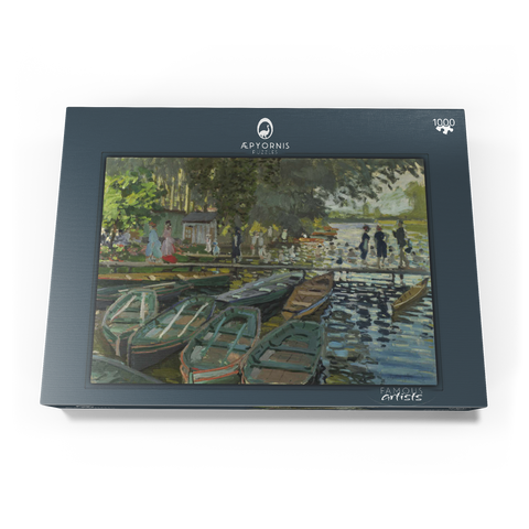 Claude Monet's Bathers at La Grenouillère (1896) 1000 Puzzle Schachtel Ansicht3