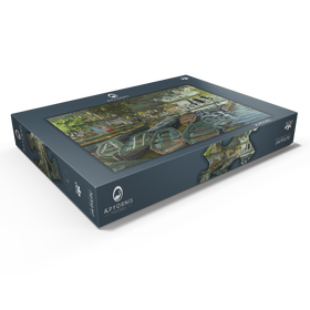 Darstellung des Puzzle Motivs Claude Monet's Bathers at La Grenouillère (1896) - Puzzleteile: 500