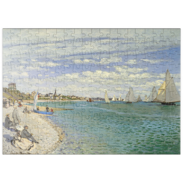 puzzleplate Regatta at Sainte-Adresse (1867) by Claude Monet 200 Puzzle