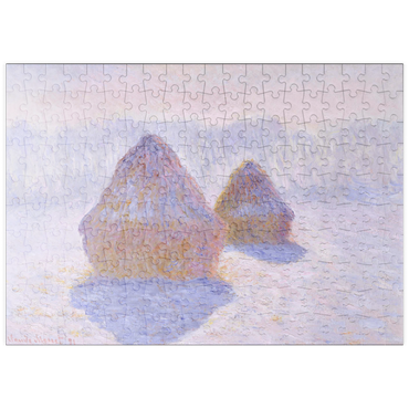 puzzleplate Haystacks (Effect of Snow and Sun) (1891) by Claude Monet 200 Puzzle