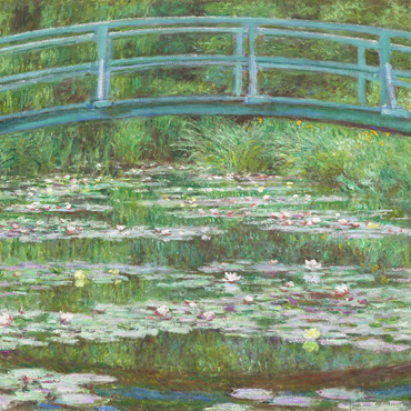 The Japanese Footbridge (1899) by Claude Monet 100 Puzzle 3D Modell