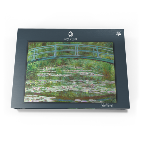 The Japanese Footbridge (1899) by Claude Monet 500 Puzzle Schachtel Ansicht3